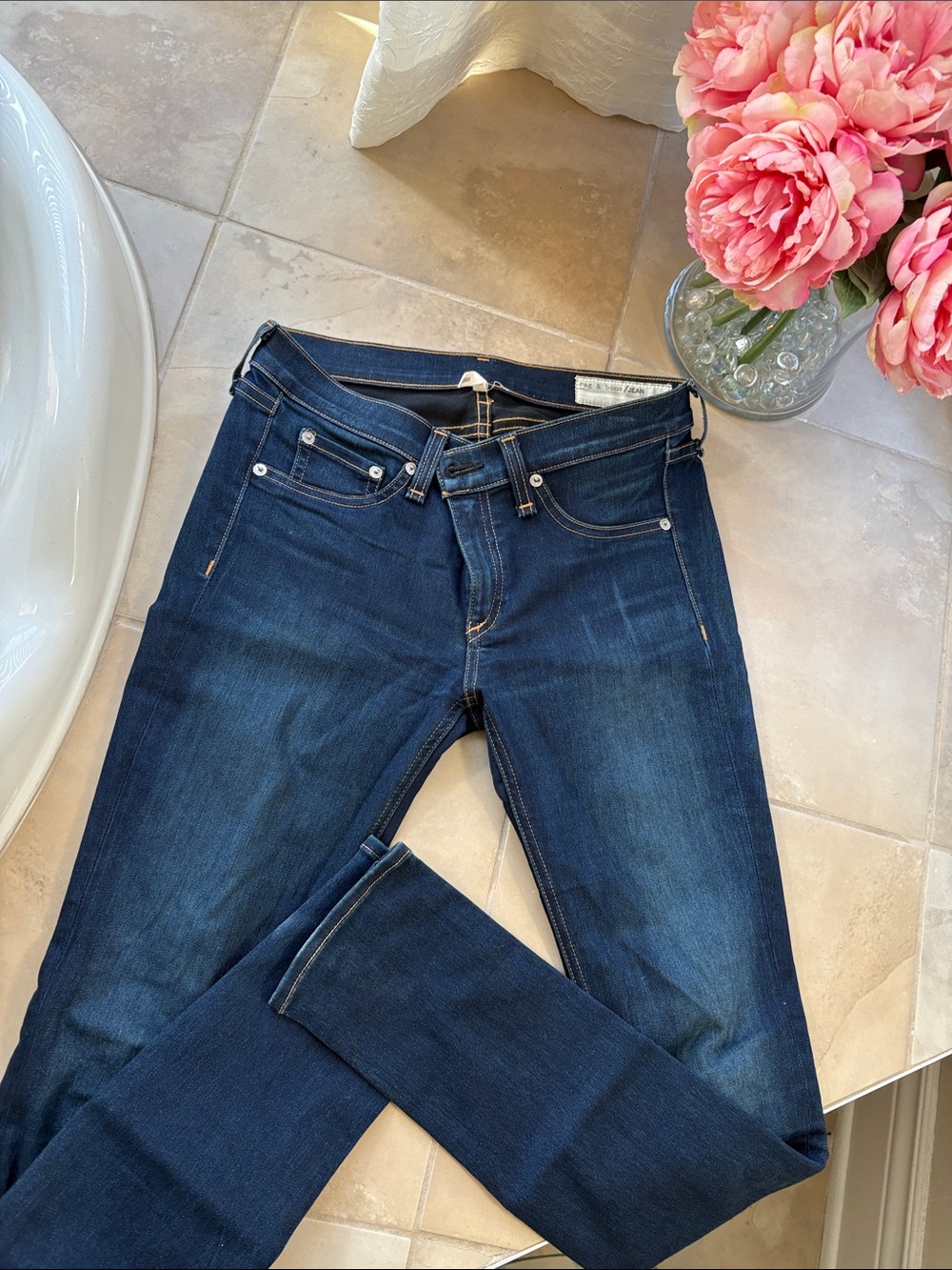 Rag and Bone Dark Blue Women's Slim